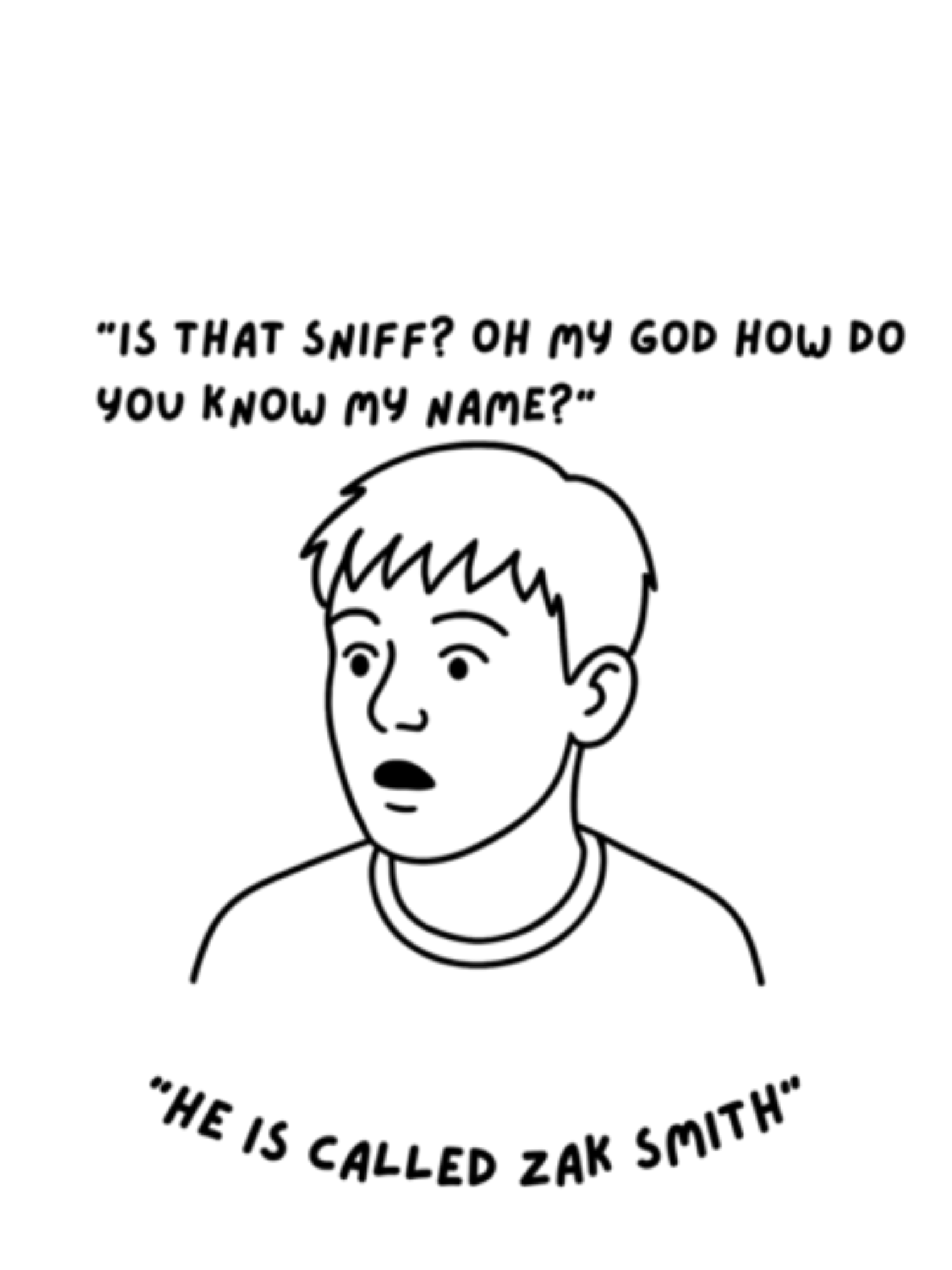 "He is called Zak Smith" Unisex oversized shirt Classic Tee